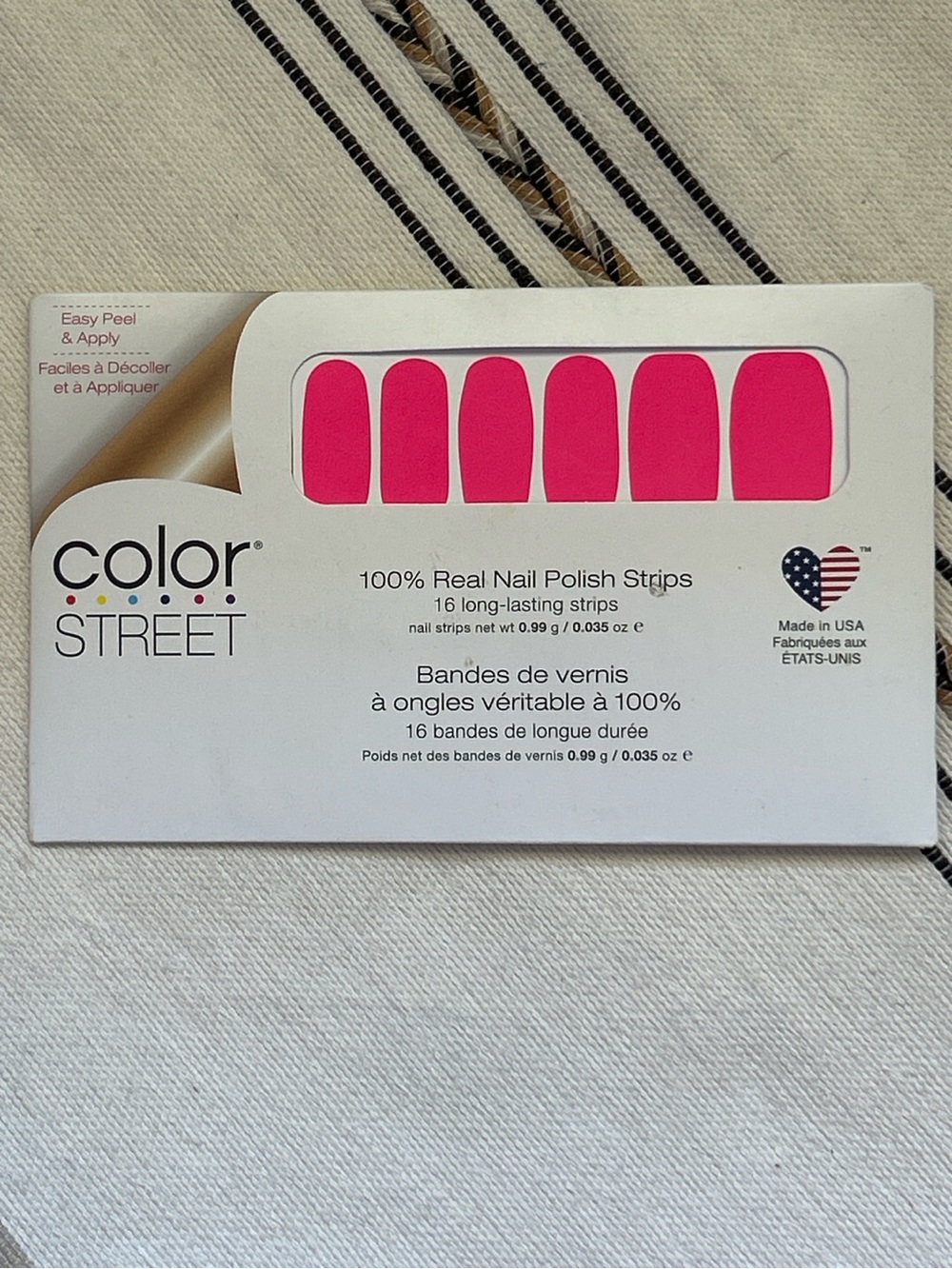 Color Street Shockwave RETIRED Neon Pink Nail Strips NIP